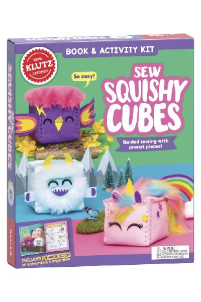 Klutz: Sew Squishy Cutie Cubes (Book & Activity Kit)