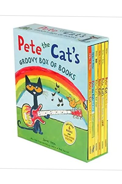 Pete The Cat's Groovy Box Of Books (6 Books And Two-Sided Poster)