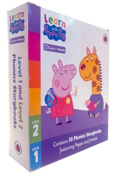 Learn With Peppa Pig : Level 1 & Level 2 Phonics (Boxset of 20 Books)