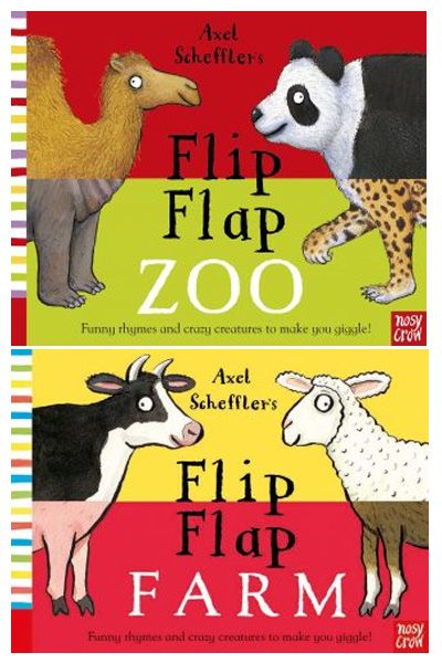 Axel Schffler's Flip Flap : Zoo / Farm (Set of 2 Books)