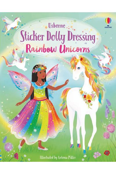 Usborne: Sticker Dolly Dressing - Rainbow Unicorns