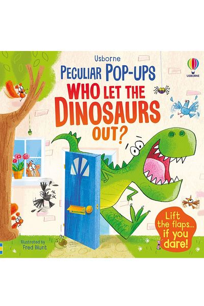 Usborne: Peculiar Pop-Ups - Who Let The Dinosaurs Out (Board Book)