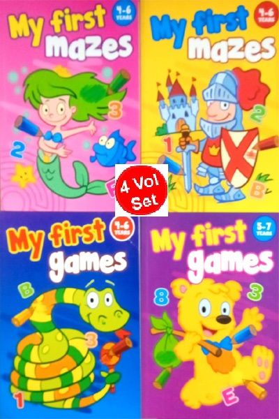 My First Mazes & Games Series (4 Vol.Set)