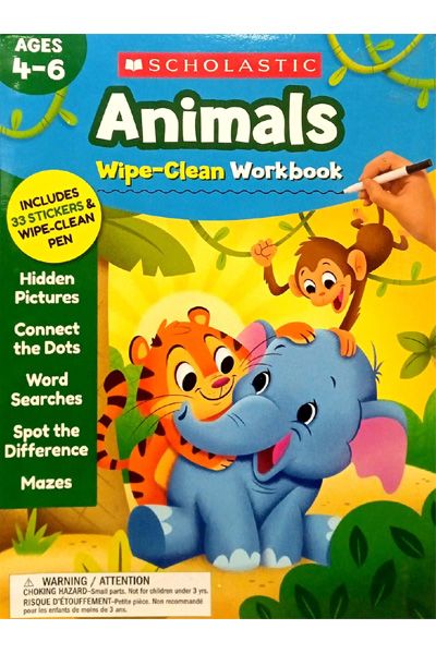 Animals - Wipe Clean Activity Book