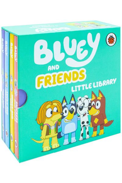 Bluey And Friends Little Library (4 Board Books Collection)