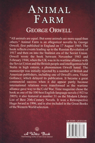 Animal Farm | George Orwell | Wilco Publishing House| 9789386869371 -  Bargain Book Hut Online