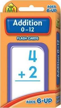 School Zone: Addition 0-12 Flash Cards