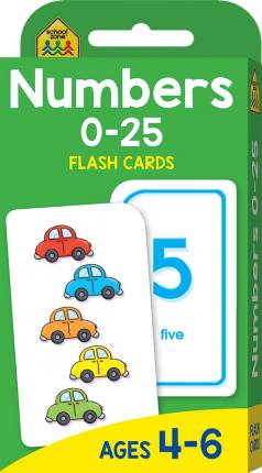 School Zone: Numbers 0-25 Flash Cards (new cover)