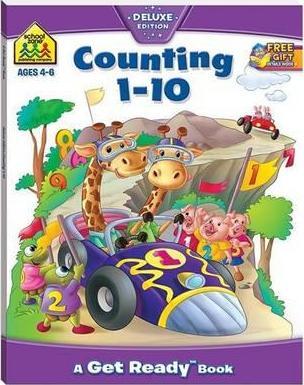 School Zone: Counting 1-10 Get Ready Book