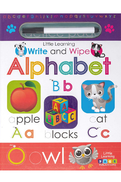 Little Learning  : Write and Wipe : Alphabet - Board Book