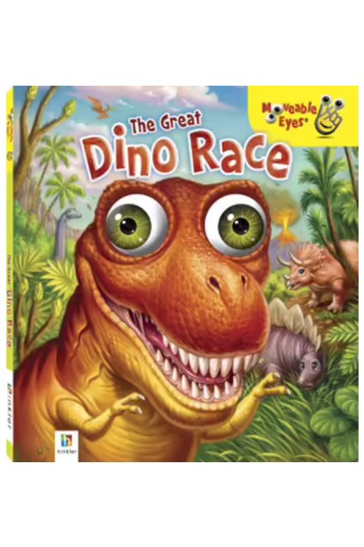 Moveable Eyes: The Great Dino Race - Board Book