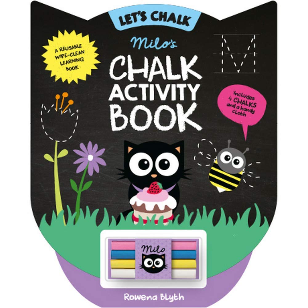 Milo’s Chalk Activity Book - Wipe-Clean Board Books including Chalks.....