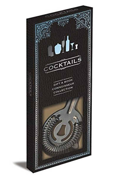 Cocktails Connoisseur Collection Gift & Book: Book and Cocktail Strainer