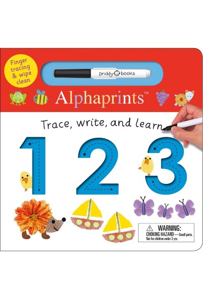 Alphaprints: Trace...Write...and Learn 123 (Finger Tracing & Wipe Clean) Board Book