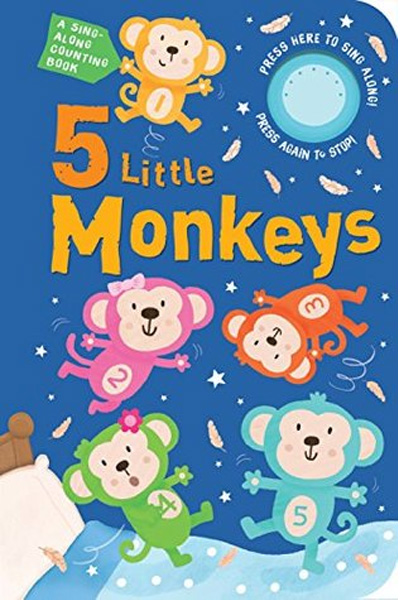 5 Little Monkeys - A Sing-Along Counting book (Board book)