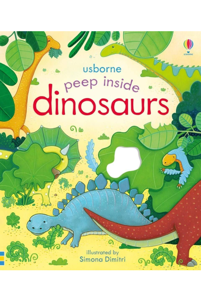 Usborne: Peep Inside- Dinosaurs (Board Book)