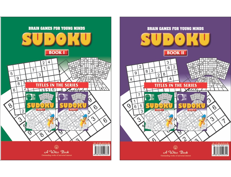Brain Games for Young Minds SUDOKU Series (2 Vol. Set) Bargain Book