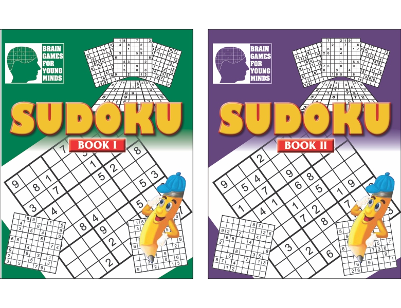 Brain Games for Young Minds SUDOKU Series (2 Vol. Set) Bargain Book