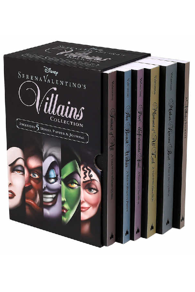 Disney Serena Valentino's Villains Collection (Set of 5 Books + Poster + Journal)