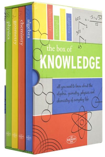 The Box of Knowledge: Chemistry, Physics, Geometry & Algebra (4 softcover books in case)