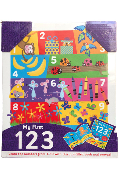 My First 123 Book And Canvas