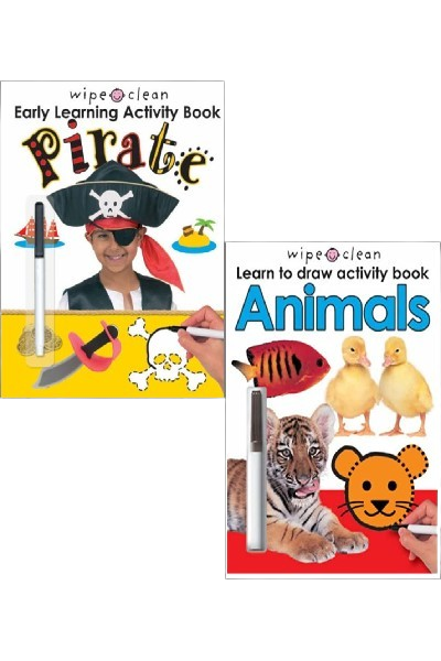 Wipe And Clean - Early Learning Activity Book - Pirate And Animal image 2