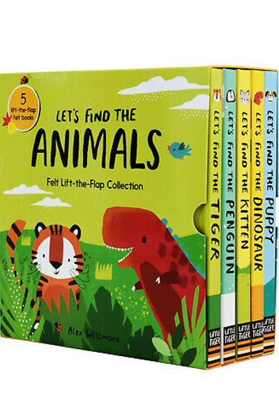 Let's Find The Animals - Felt Lift The Flap Collection (Set Of 5 Books) (Board Book)