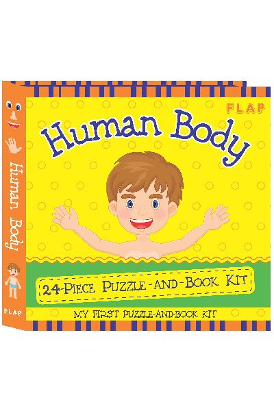 FLAP: Human Body - 24 piece Puzzle And Book Kit
