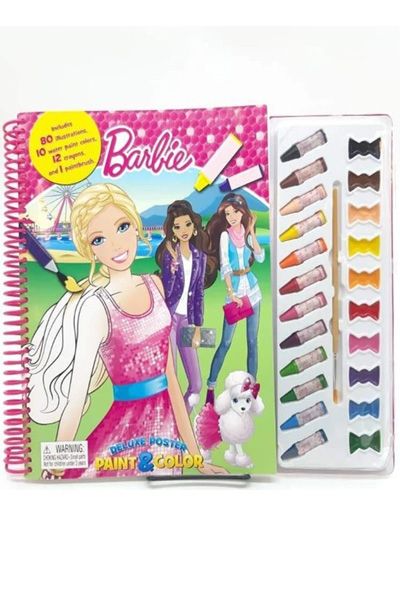 Barbie Poster Paint And Crayon Deluxe