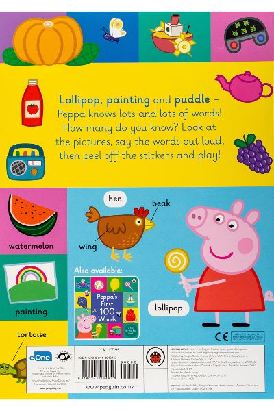 Peppa Pig: 1000 First Words Sticker Book - Bargain Book Hut Online