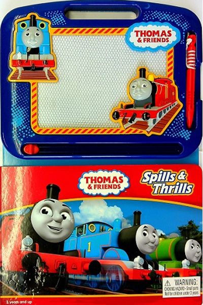 Thomas & Friends: Spills and Thrills (Storybook and Magnetic Drawing Kit)