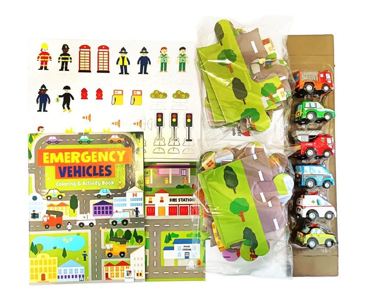 Pull Back and Go: Emergency Vehicles (Activity Set)