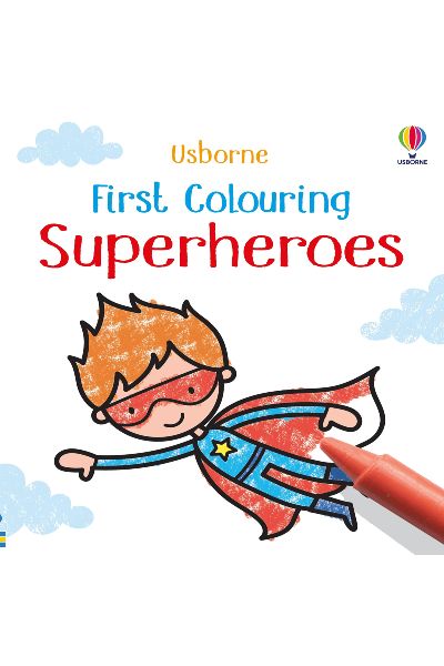 Usborne: First Colouring Superheroes