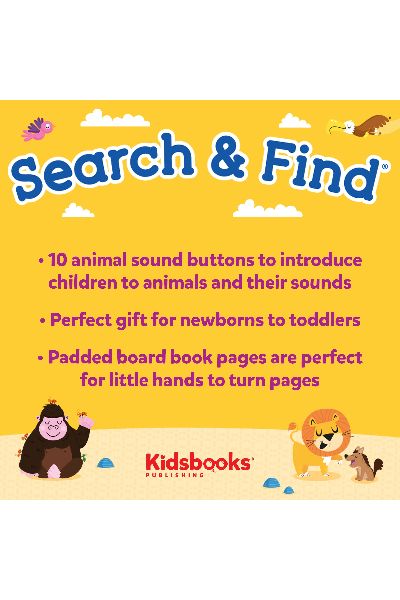 Search & Find: Animals Sound Book - With 10 Fun-to-Press Buttons (Board Book) image 2
