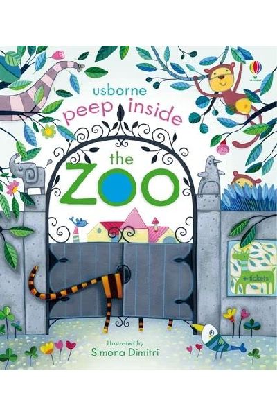 Usborne: Peep Inside The Zoo (Board Book)