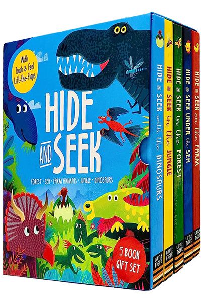 LT: Hide and Seek Touch & Feel Lift the Flap (5 Books Collection Box)