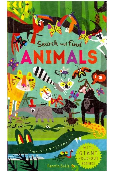 Search And Find: Animals (With Giant Fold-Out Scenes!)