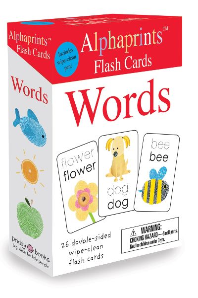 Alphaprints: Wipe Clean Flash Cards - Words (Board Book)