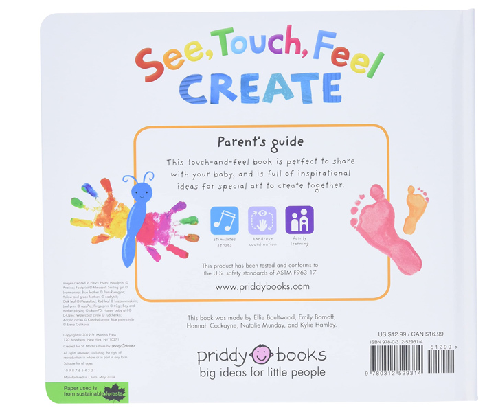See, Touch, Feel, Create: A First Sensory Book To Share With Your Baby (Board Book) image 3