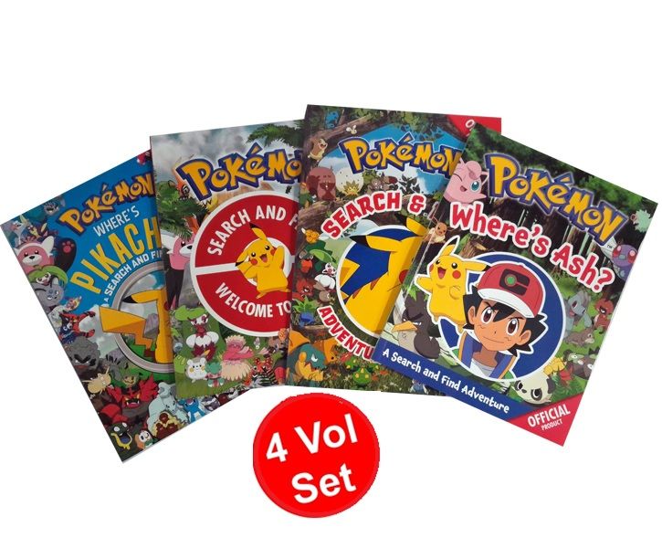 Pokémon Search and Find Collection (Set Of 4 Books)